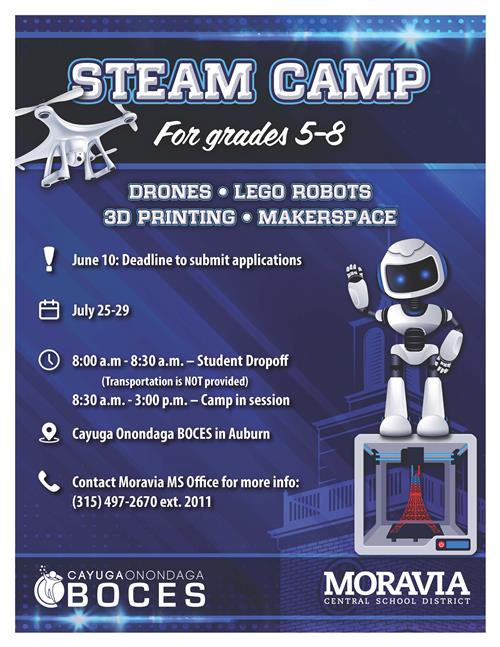 STEAM Camp Flyer